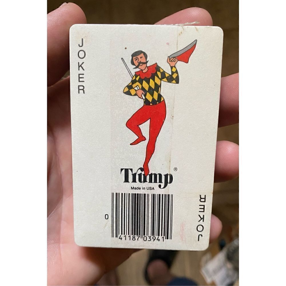 Vintage Trump wood duck sealed playing cards